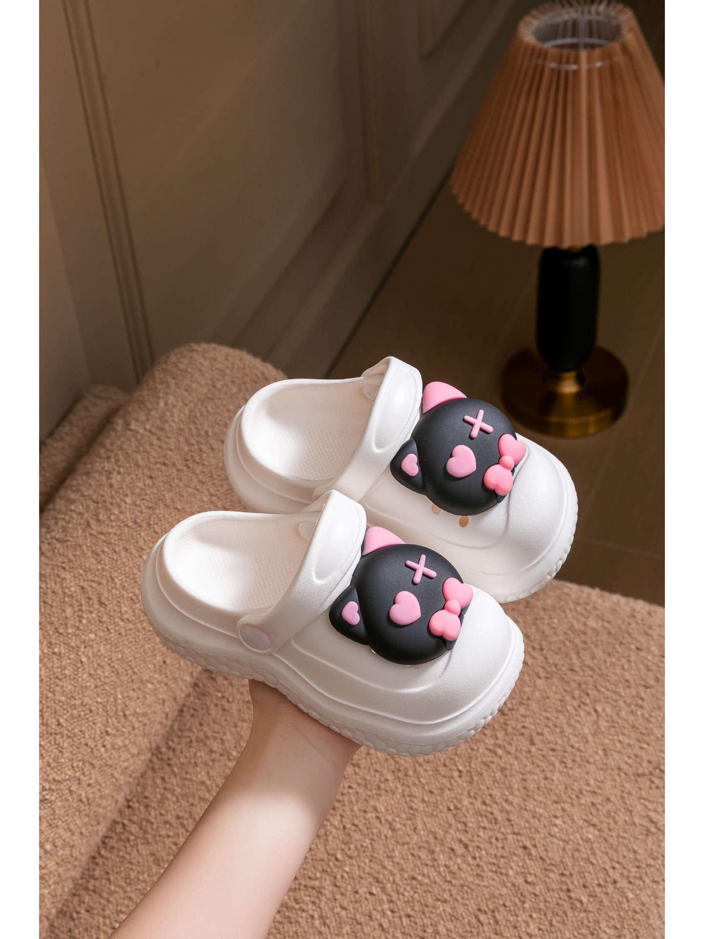 

Дитячі клоги з ЕВА: Милі Мультяшні Нековзкі Сандалі для Малюків та Хлопчиків, М яка Підошва, Закритий Носок, Взуття для Активного Відпочинку 18cm (28-29) білий