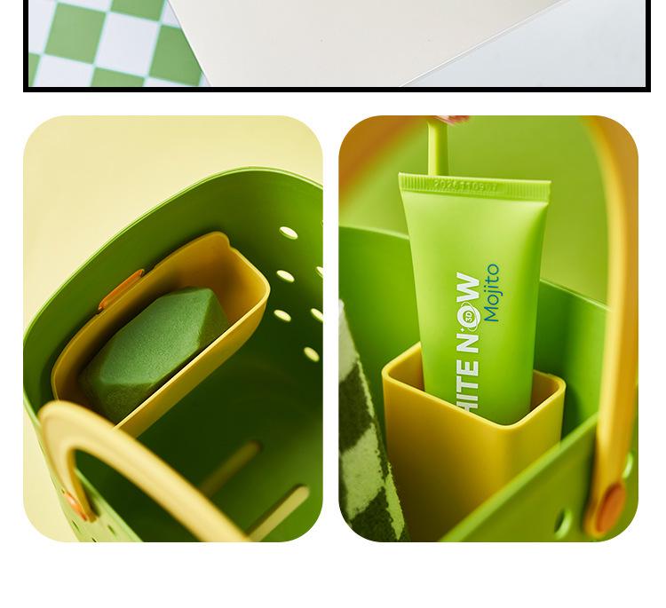 Dámský koupelnový úložný koš s velkou kapacitou a odtokem