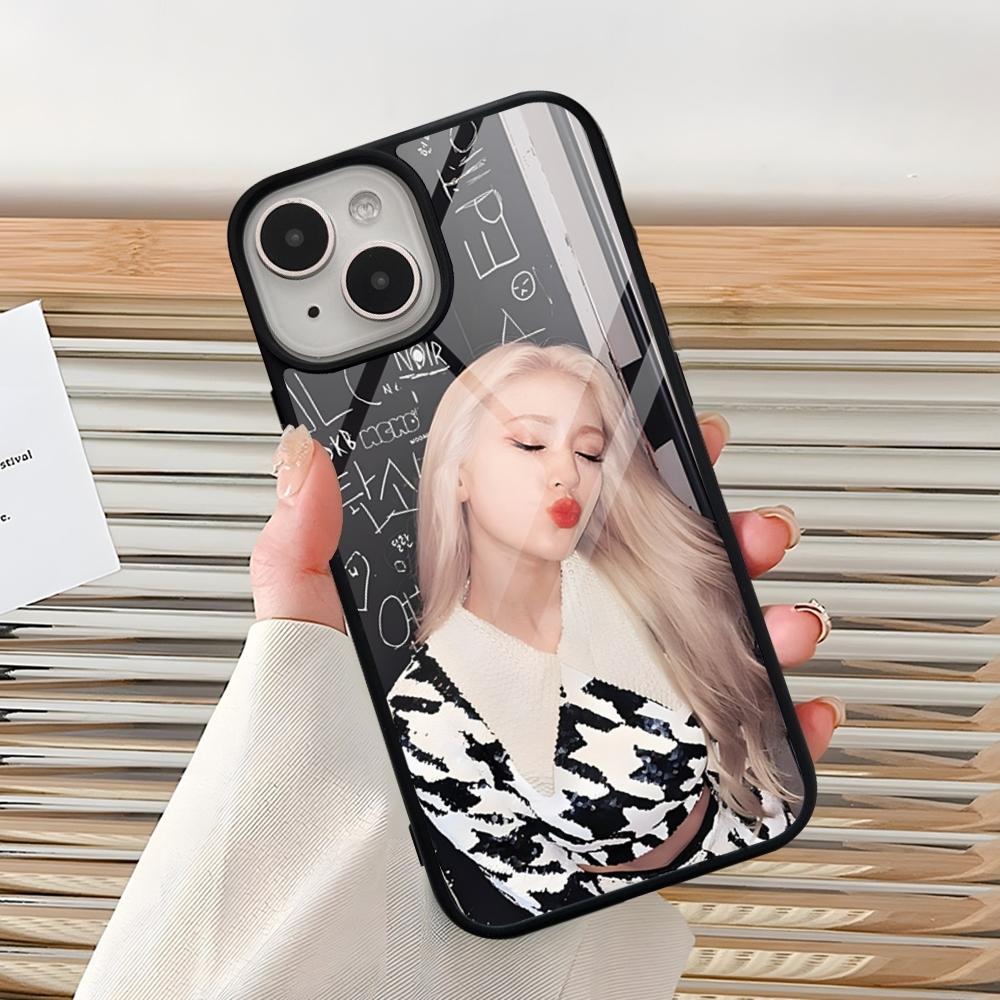 Kpop Jeon S-Somi Phone Case For Iphone 15 Pro Max 14 12 11 13 Mini 16 8 7 Plus X Xs XR PC+TPU Back Cover