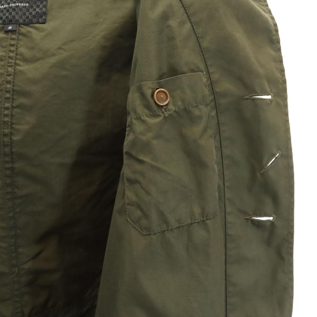 Nano Universe 2WAY Mod Coat 40 Khaki Spring Women Used
