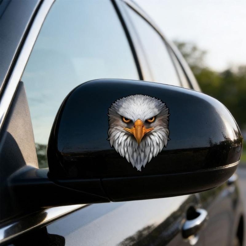 Strong Reflective Patriotic Bird & Flag Sticker Eye Catching Vehicle Sticker for Auto Laptop Coolers Bottle Gift