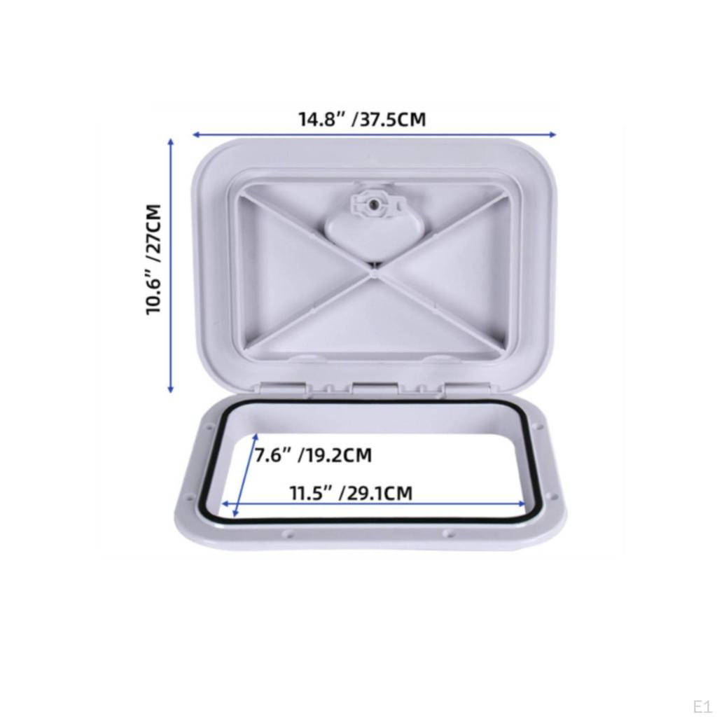 Deck Plate with Recessed Handles Textured Cover for Mariners, Cabin