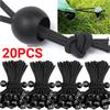 5/10/20PCS Outdoor Elastic Bungee Cords Ball Rope Portable Tent Fixing Straps for Tarpaulin Awning Canopy Camping Tent Accessories