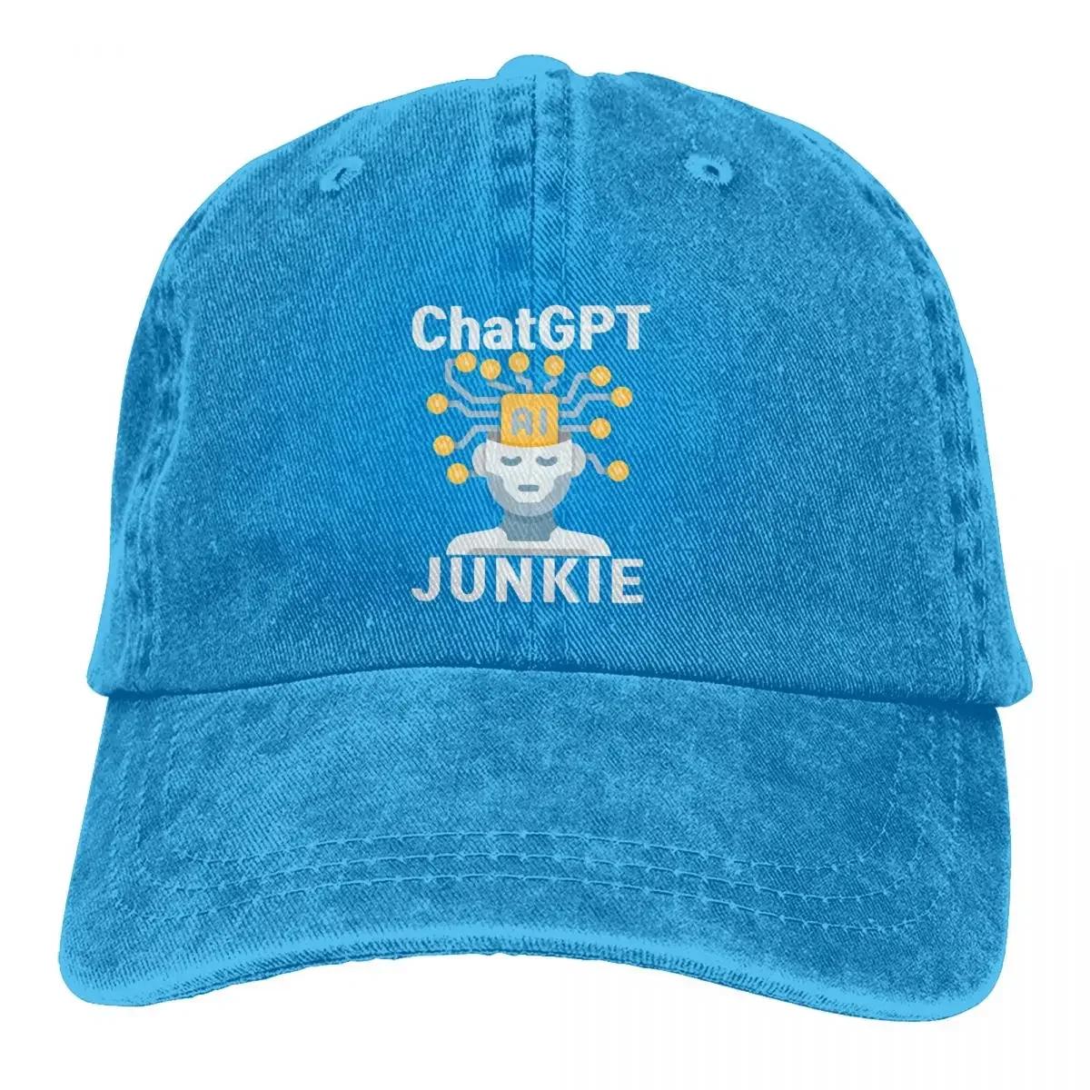 

Летняя кепка с солнцезащитным козырьком Chatgpt Junkie Hip Hop Caps ChatGPT Cowboy Hat Peaked Trucker Dad Hats Adjustable