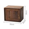 Premium Solid Wood Cube Storage Shelf, Rounded Corner Modular Bookcase Unit Creative Floor Standing Display Rack for Living Room