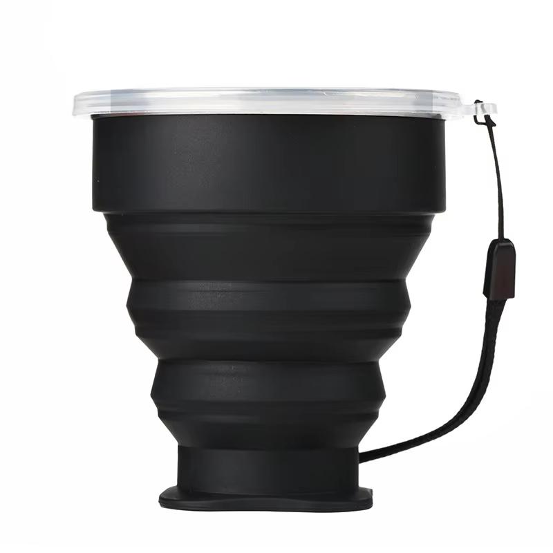 Outdoor Portable Silicone Folding Water Cup, Multifunctional Telescopic Water Cup, Candy Silicone Mouthwash Folding Cup