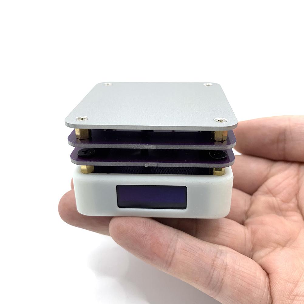 PD 65W Mini Hot Plate OLED Display Preheating Rework Station Type-C Preheating Heating Plate for PCB Board Soldering Desoldering