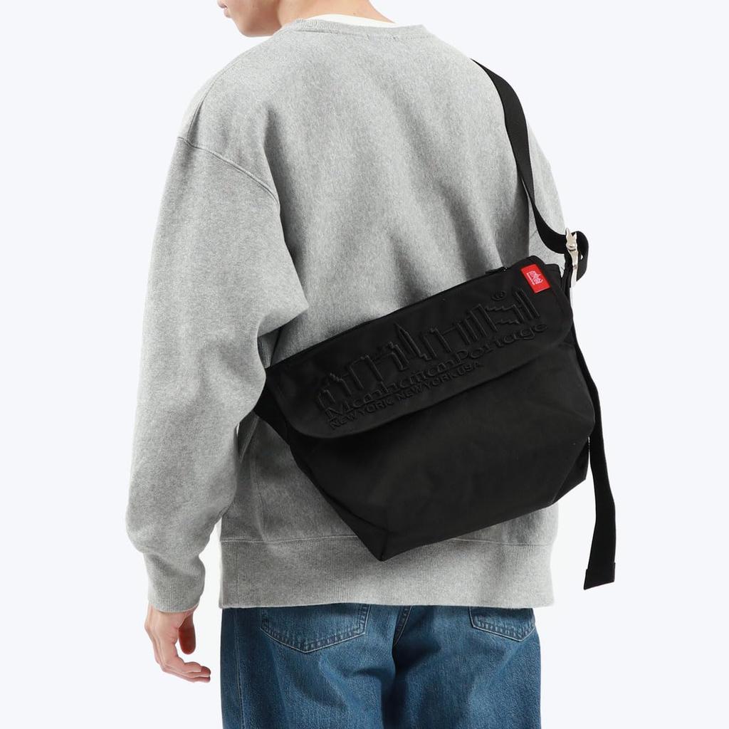 Messenger Bag Official MP Embroidery Vintage Messenger Bag Black [Manhattan Portage]
