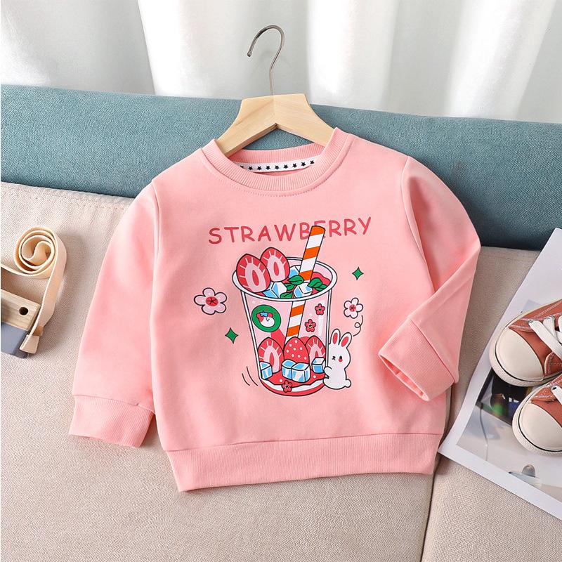 Children's Hoodie Undercoat Spring and Autumn Boys and Girls Cartoon Single Hoodie