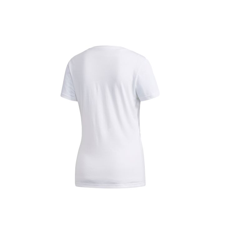 Adidas Neo Sport Round Neck Straight T-Shirt Women Tops White EA0328