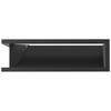 Vent Cover LUFT Corner Left 80x40x12 Black Slim