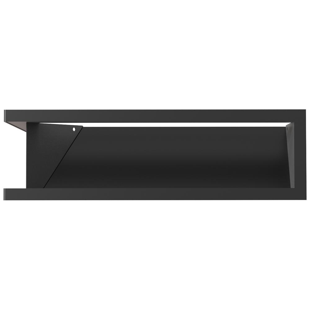 Vent Cover LUFT Corner Left 80x40x12 Black Slim