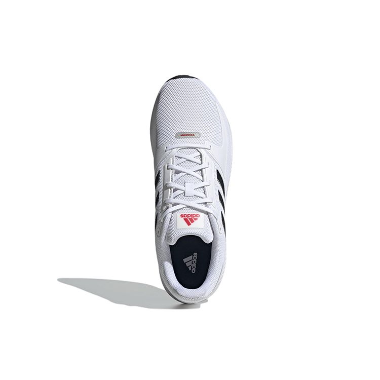 Adidas Runfalcon 2.0 Komfortable Allsidige Stoff Støtdempende Slitesterke Lav Topp Fritids Løpesko Herre Sneakers Hvit Svart GV9552