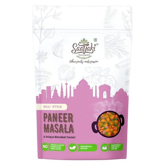 Saatyaki Naturals Dilli Paneer Masala -200gm| Authentic Indian Spice Blend for Shahi Paneer, Butter Curry & Creamy Dishes| Homemade Style 200GM