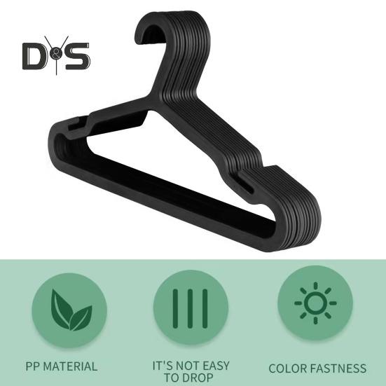 15Pcs Clothes Hangers with Wide Shoulder Notches Anti-deform Strong Load-bearing Space-Saving Coat Hangers Drying Racks