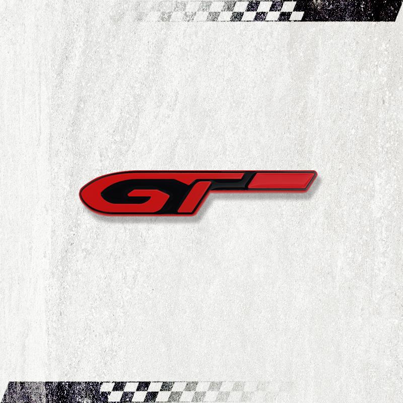 GT Kovový znak Samolepka znaku na volant auta Decal pro Peugeot 5008 2008 3008 206 308 207 406 407 408 307 208 301