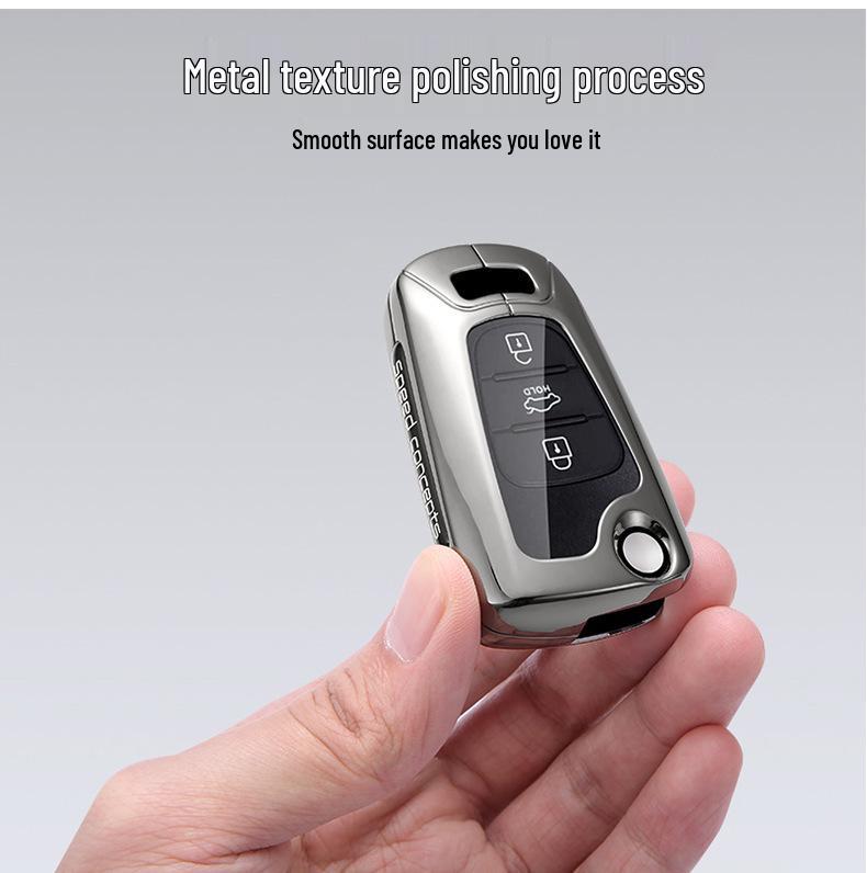Compatible Keychain Cover for Older Beijing Hyundai Reina (2011/2014/2015) Elantra/Reyland/Langdong Models