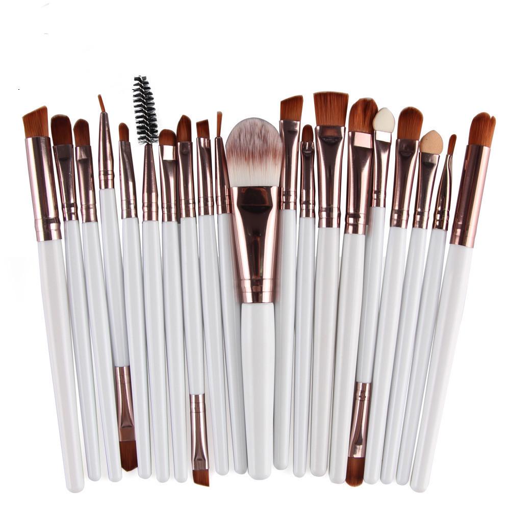 20-Piece Neutral Eyeshadow Brush Set with 24 Color Options