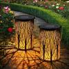 New Solar Lamp Wrought Iron Lantern Retro Garden Lamp Hollow Atmosphere Lamp Lawn Lamp Outdoor Waterproof Decorative Lamp