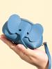 4Pcs Elephant PU Leather Coin Purse Women Small Wallet Purses Mini Simple Zipper Bags Pocket Wallets Coin Key Storage Bag