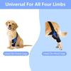 Justerbart knästöd för hund Slitstarkt knäskydd för husdjur för bak- och framben
