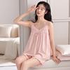 Pajamas Women's 1011 New Summer Suspenders Pure Cotton Sexy Women's High-end Soft Loungewear Summer Suit