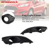 Artudatech 2PCS Matte Black Front Fog Light Lamp Cover Grille Fit for Ford Fiesta 2013-2017 C1BB15A298AA, C1BB15A299AA