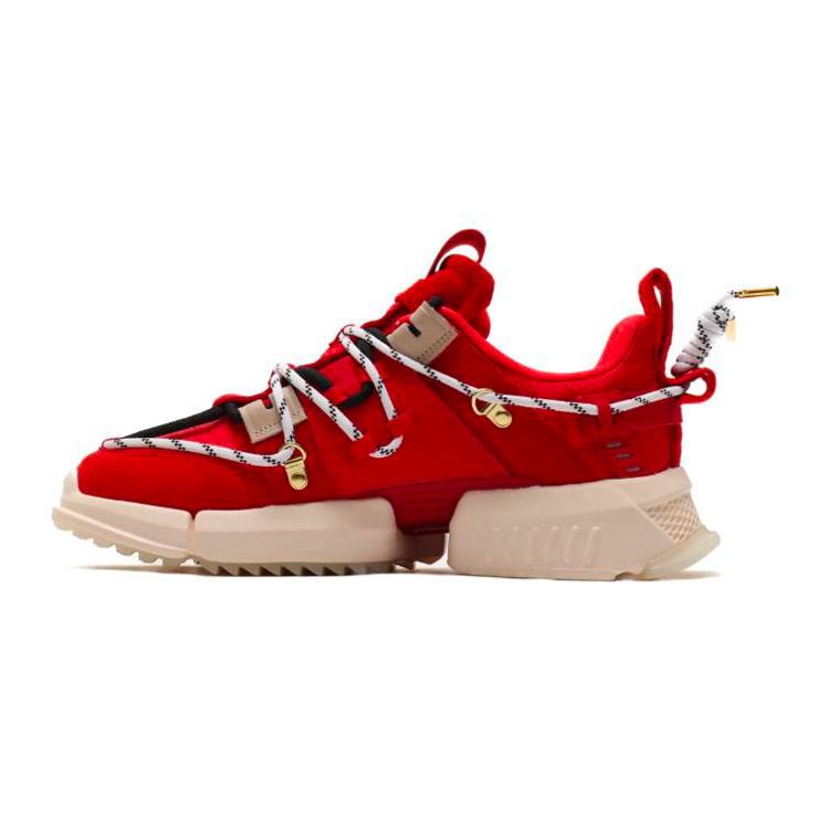 New Atmos x LiNing Cushioning, Slip Resistant, And Abrasion Resistant Low Top Sports Casual Shoes Men's Red AGLP205-1