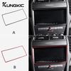 Car Central Control Panel Real Soft Carbon Fiber Trim Sticker for Mercedes Benz SLK R171 2004 2005 2006 2007 2008 2009 2010
