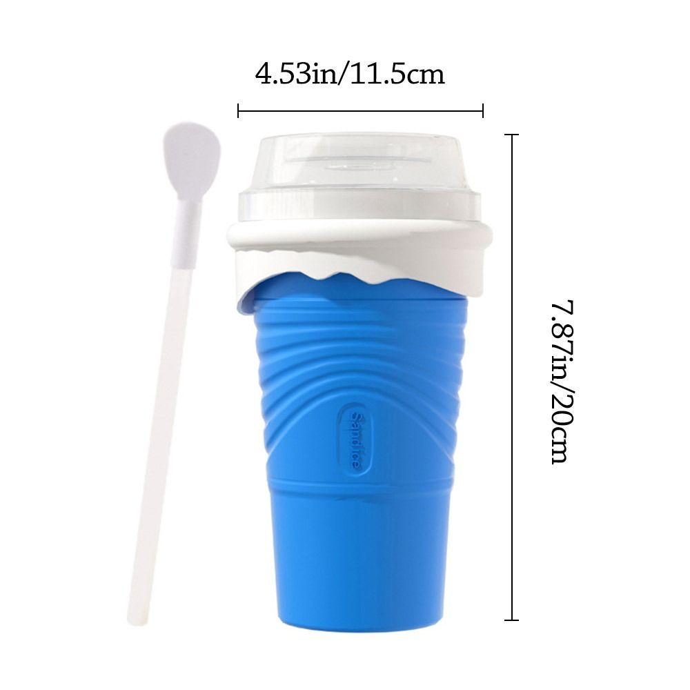 500 ML DIY Quick-Frozen Summer Smoothie Cup Large Capacity Cooling Milkshake Bottle Squeeze Portable Slushy Maker Cup