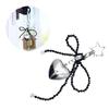 Beautiful Heart Keychain Charm Elegant Bowknot Keyrings for Fashion Enthusiasts