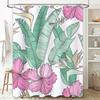 Colorful Floral Shower Curtain Bath Room Decor Waterproof Fabric Various Patterns Available