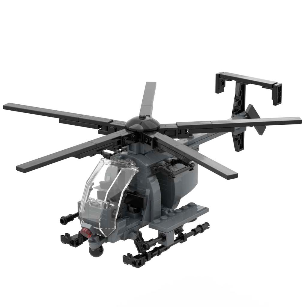 Armed Helicopter UH-1D Huey AH-1G AH-F AH-1Z AH-1W OH-58A OH-58D Little Bird Multipurpose Utility Helicopter Military Block Toy