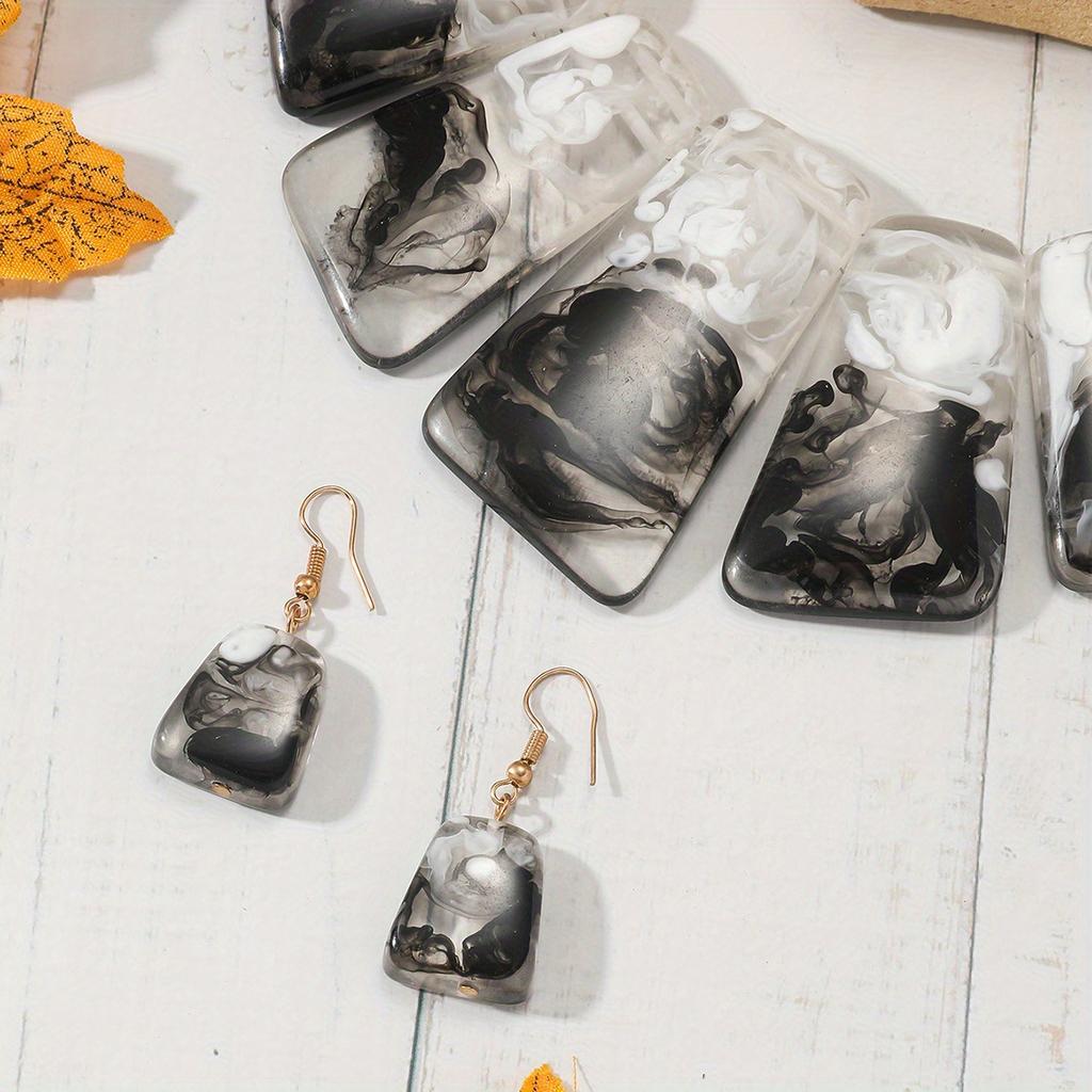 Overdrevet kragebenskjede og øredobber sett - Bohemske damefesttilbehør