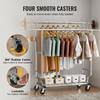 VEVOR Heavy Duty Clothes Rack, Double Hanging Rod Clothing Garment Rack for Hanging Clothes