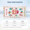 Sweet Treats Celebration Theme Quick Dry Beach Towel Custom Name Text Print Large Sand Resistant Towel Beach Vacation