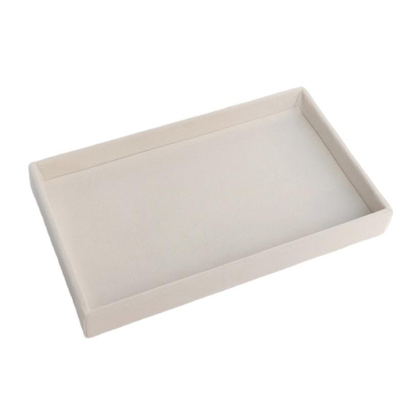 Portagioie in velluto Scatola regalo Portaoggetti portatile per bracciali, anelli, orecchini, collane, con decorazione a fiocco e interno floccato