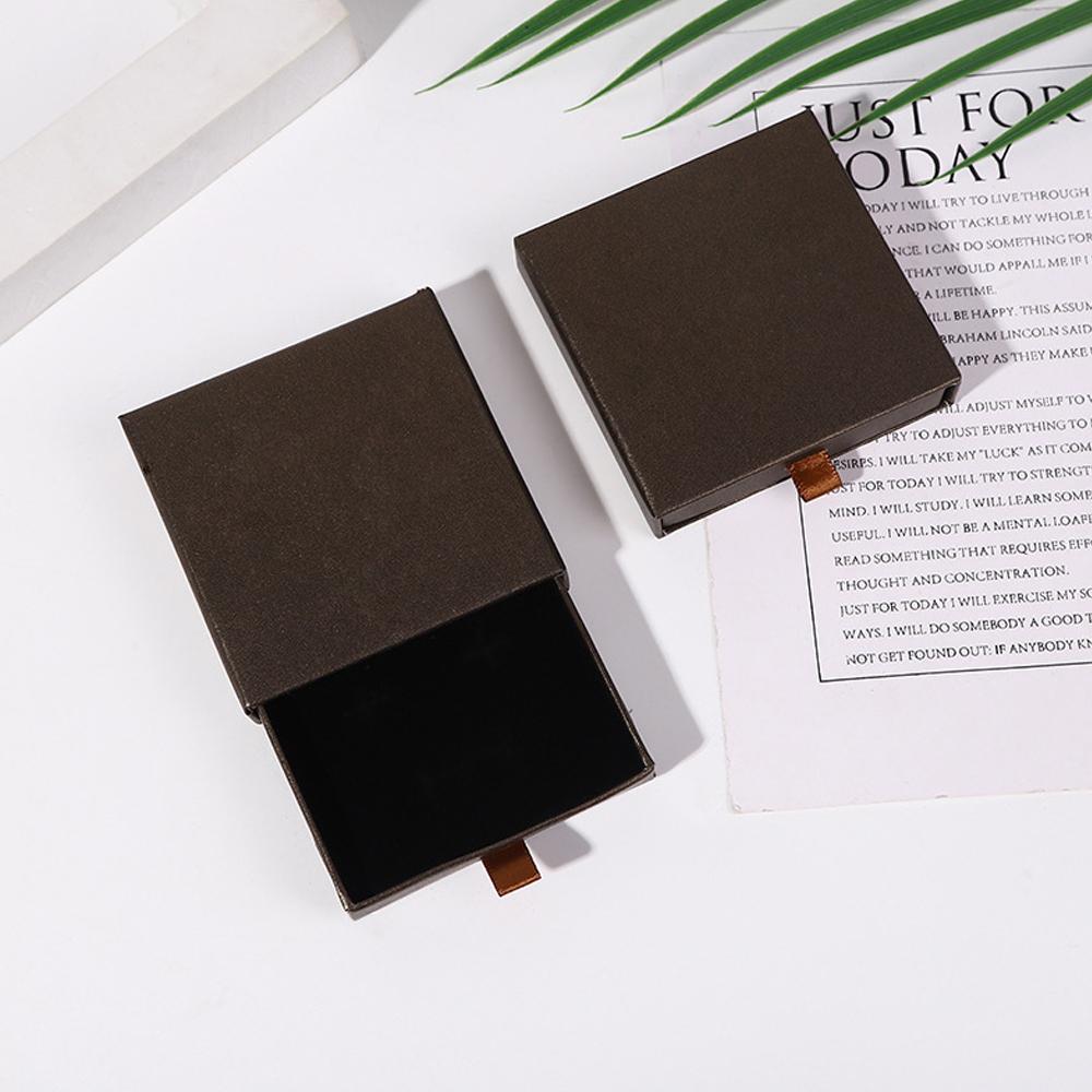 5pcs Jewelry Drawer Organizer Box Ring Earring Bracelet Necklace Pendant Portabl Storage Paper Case Jewellery Packaging Display