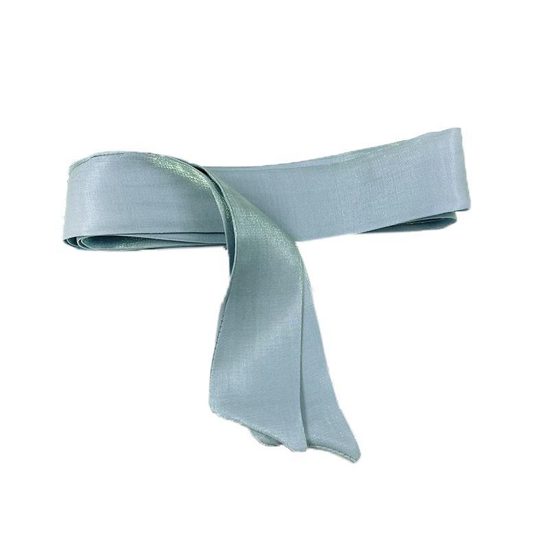 Shimmer Waist Belt Sash Scarf Lace up Ribbon Accessory