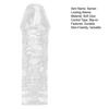 Textured Silicone Delay Sleeve with Studded Surface Male Enhancement Endurance Trainer with Anal Stimulation Reusable Discreet Adult Toy