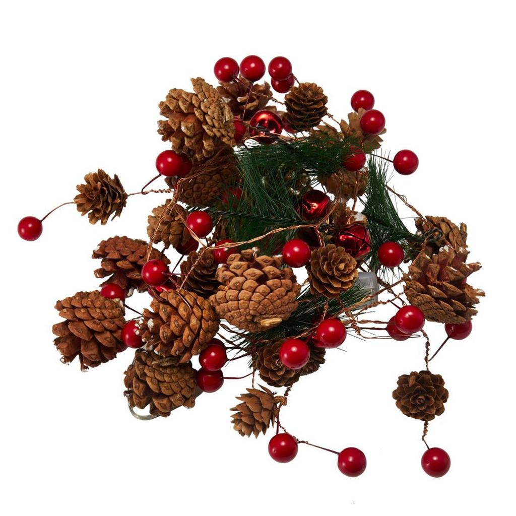 LED Copper Wire Lights Pinecone Light String Pine Needle Decoration Small Mulberry Creative