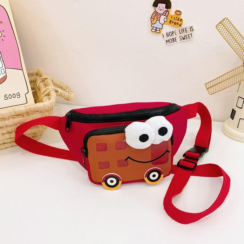 Colorful Cartoon Children's Waist Bag Lightweight Cute Snack Bag For Preschool Kids