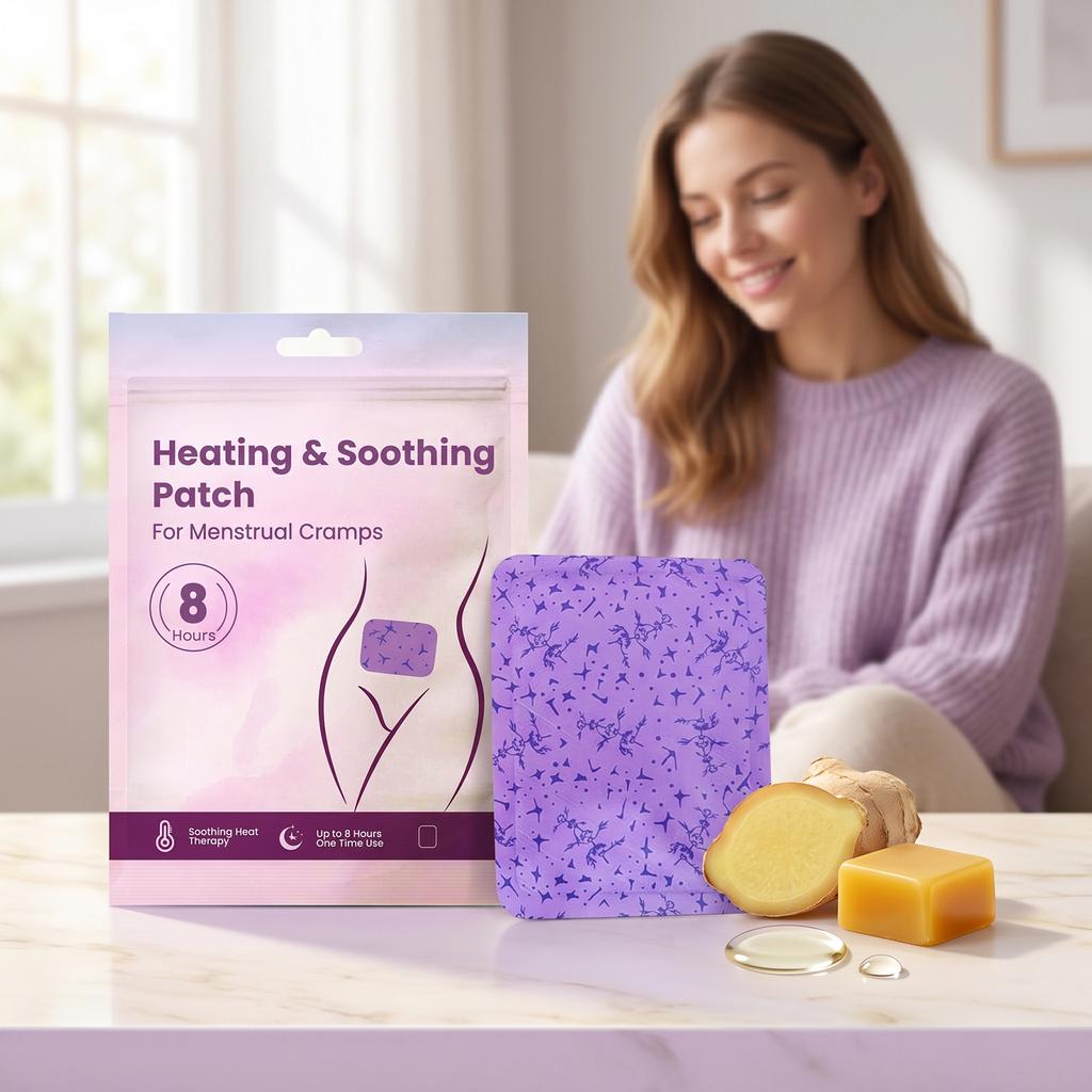 Menstrual Cramp Patch for Abdomen Gentle Warming Comfort Body Heat Therapy Portable Women Care