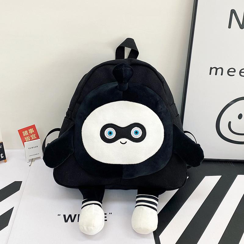 Cute bag 2025 new bag female cartoon doll canvas bag fashion versatile casual shopping backpack