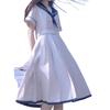 Sailor Short Halloween Sailor School Shirt White [TUISKU] Dress, Sleeved, White, Cosplay, Costume, Uniform, Uniform, Dress, Lolita, Adult, Women's,