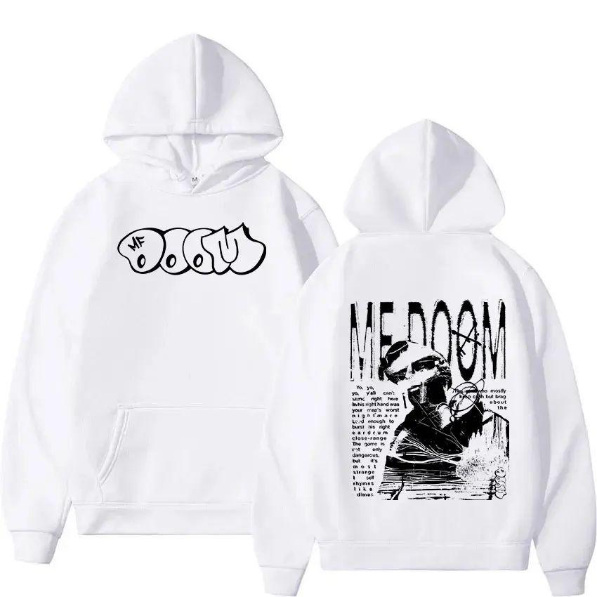 Rapper Mf Doom Music Album Hoodie Madvillain Metal Face Hip Men Long Sleeve Hooded Sweatshirts Unisex Clothing