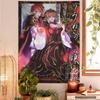 Higurashi When They Cry Cartoon Tapestry Art SciFi Living Room Home Decor Wall Hanging for Bedroom Dorm Wall Design