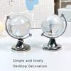 2 Pcs Mini World Globes Round Earth Globes Crystal Clear Desk Office