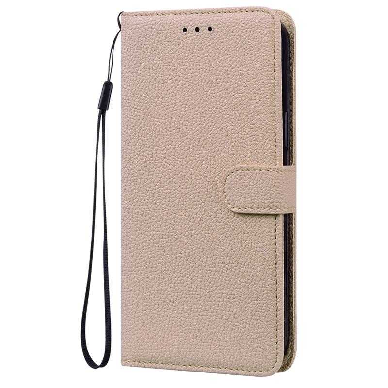 

Однотонный кожаный чехол-книжка для VIVO Y21 Y 21S Y31 Y15S Y33S Y72 Y76 Y55 5G S12 V17 V19 V21 V11 V15 V23 5G Чехол для телефона Кошелек For VIVO Y21 бежевый