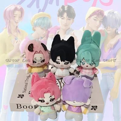 K-Pop Demon Hunters Saja Boys Cosplay Jinu Abby Mystery Romance Baby Cotton Plush Doll Cartoon Figure Model Xmas Halloween Party